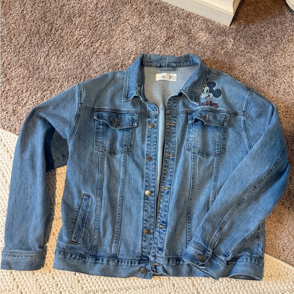 Disney Blue Denim Jacket with Logo